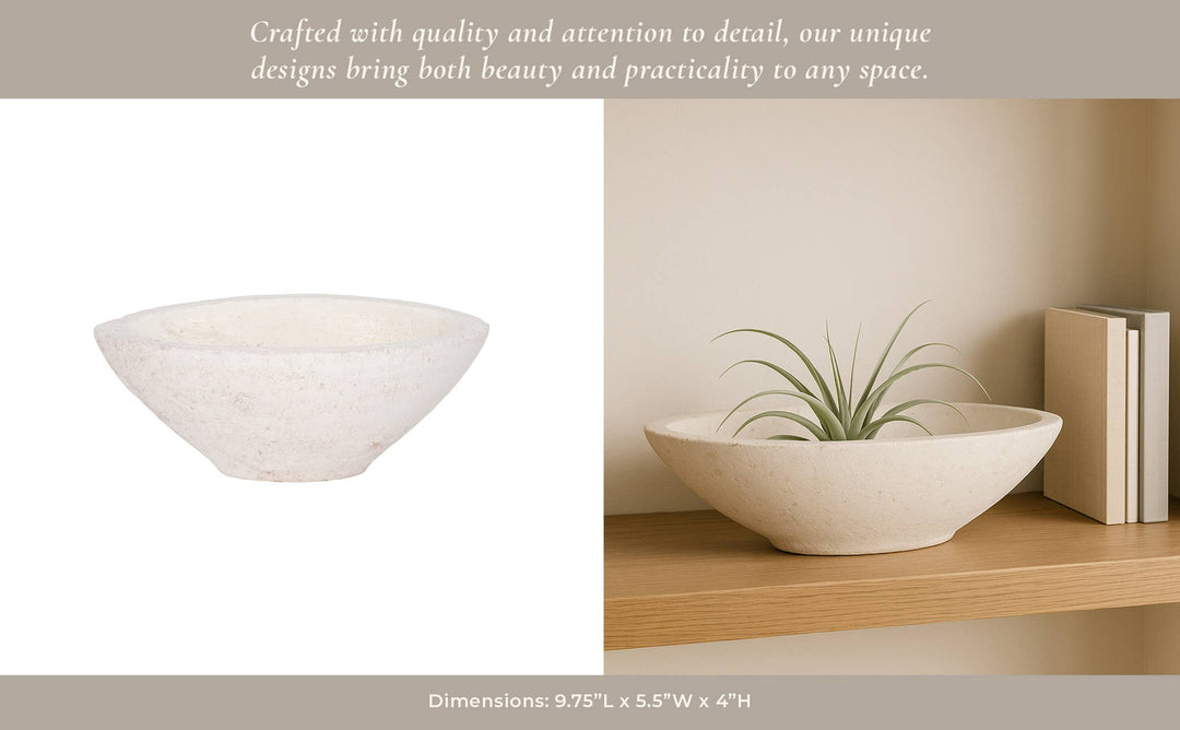White Terracotta Bowl