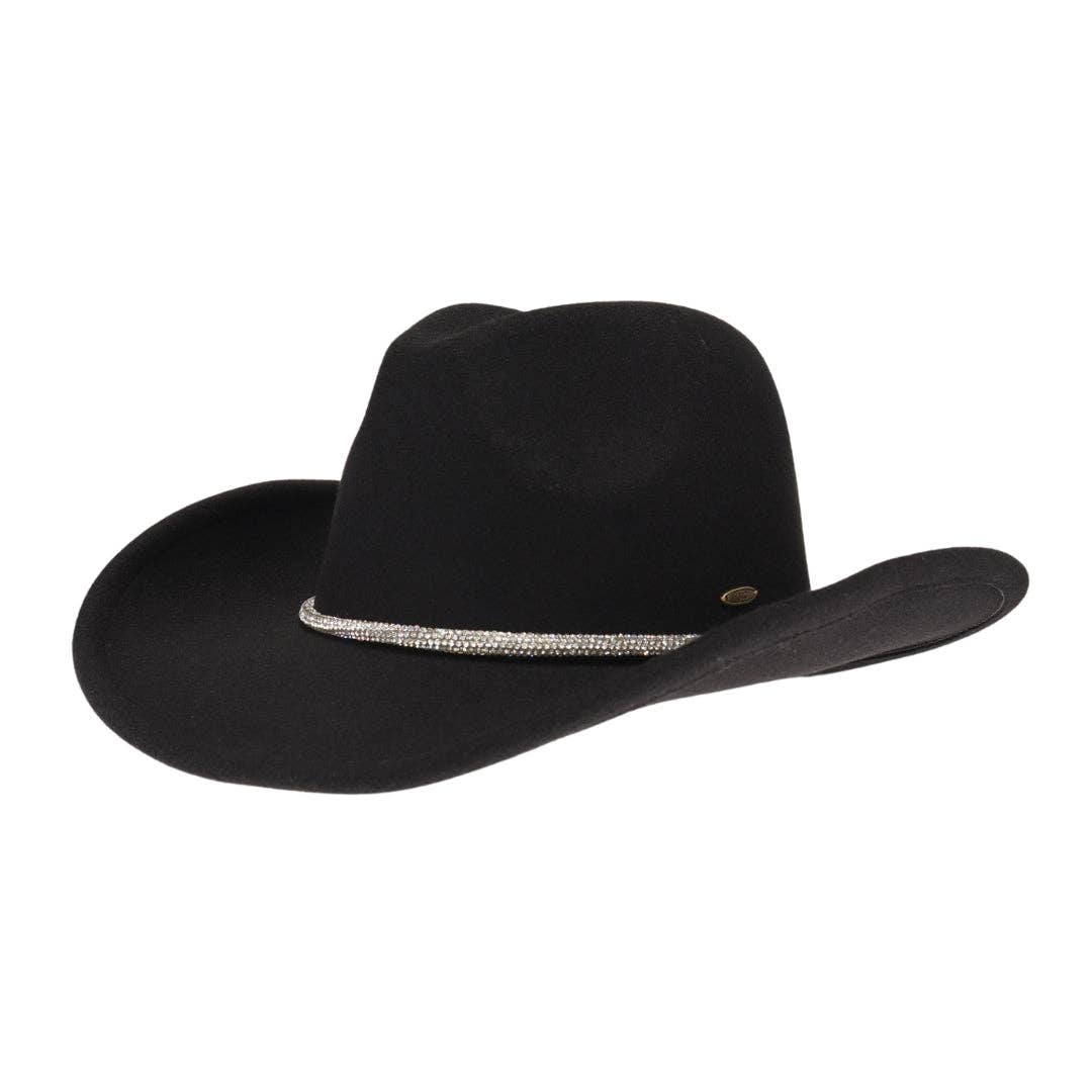 Vegan Fabric Cowboy Hat