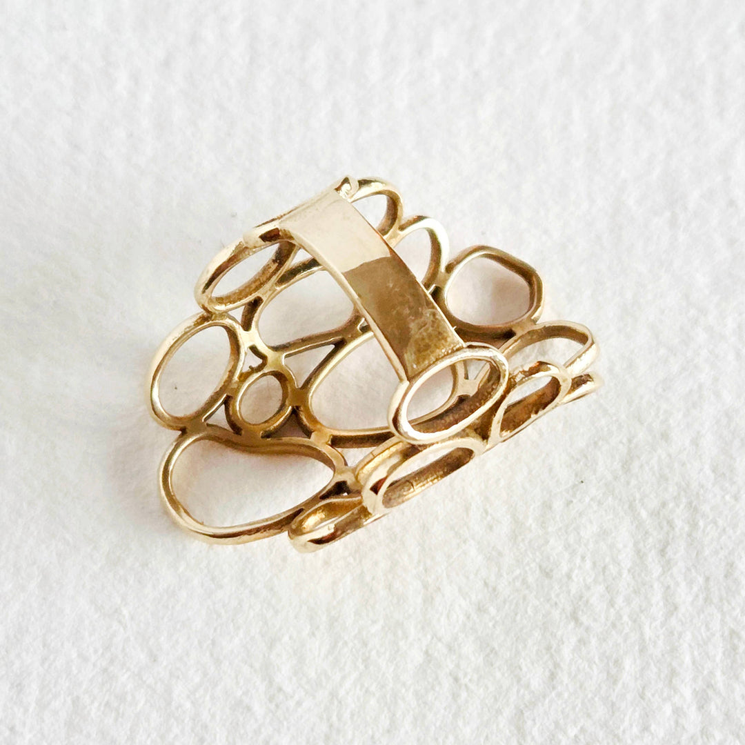 Brass Circles Ring