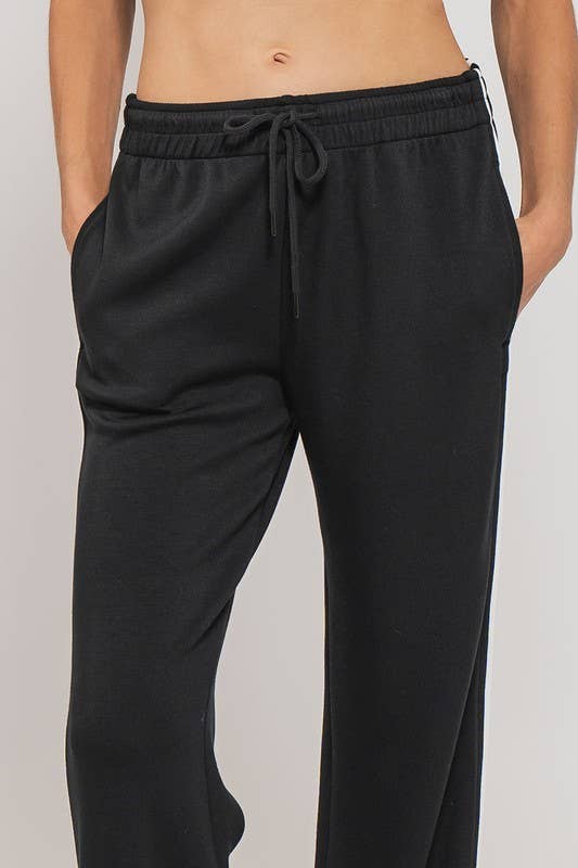 Striped Drawstring Relaxed Sweatpants