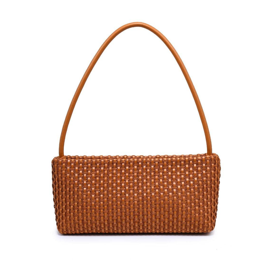 Natural Woven Shoulder Bag