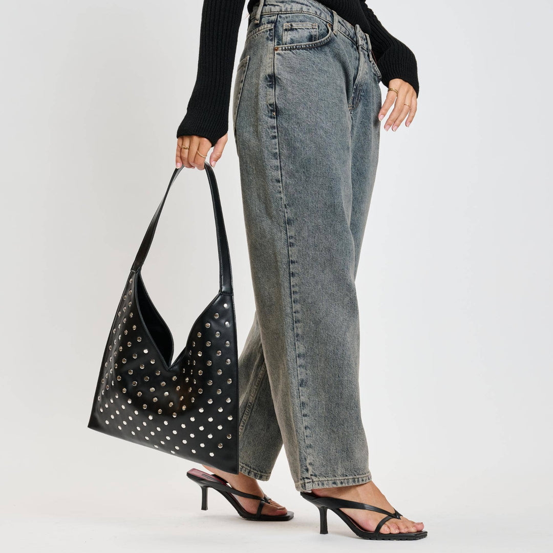 Studded Hobo Bag