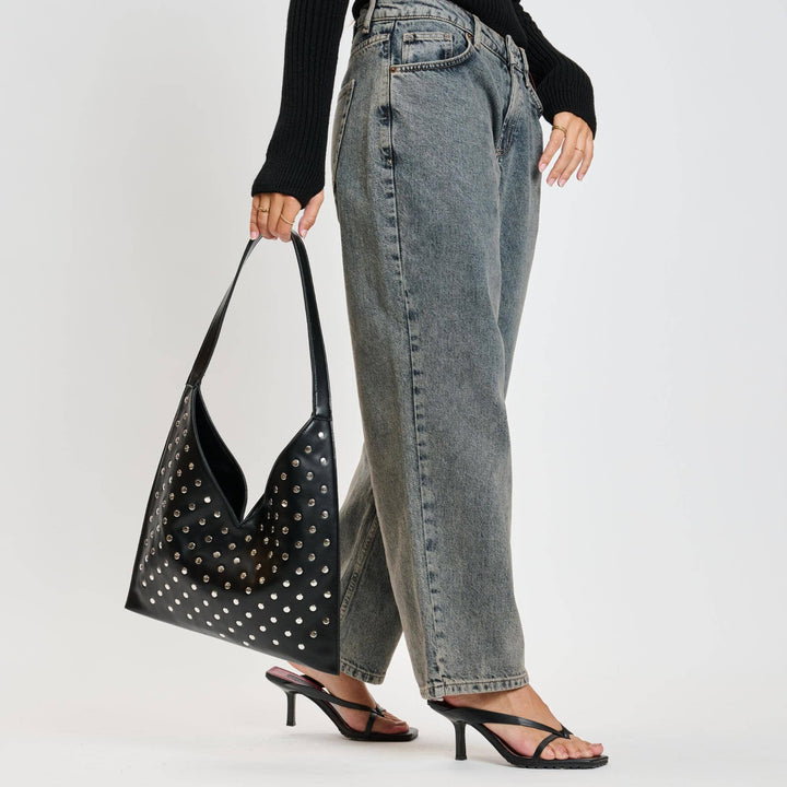 Studded Hobo Bag