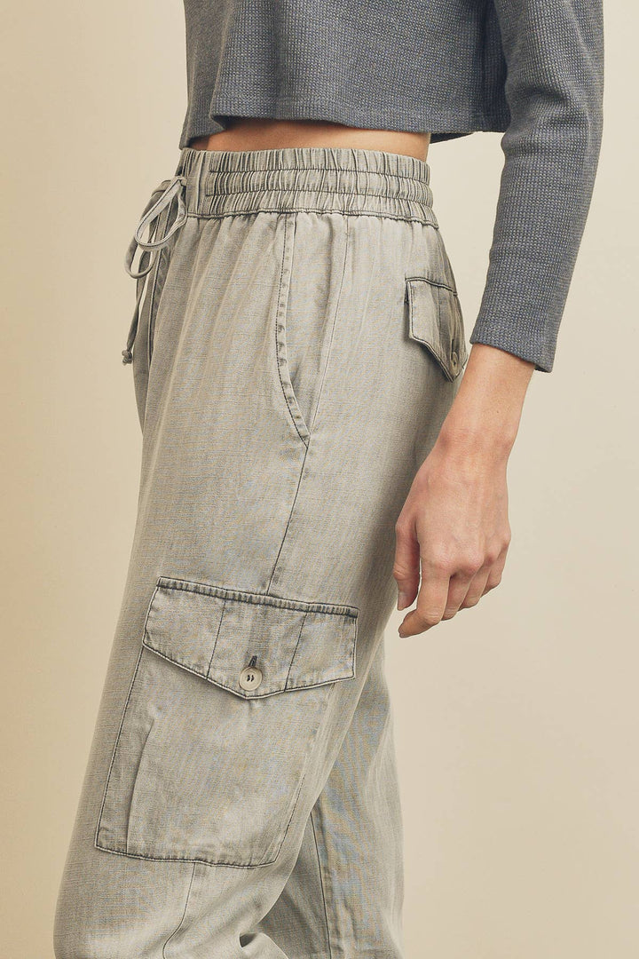 Washed Cargo Joggers