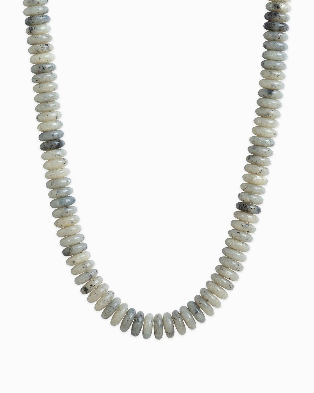 Navy Wide Marble Beaded Necklace