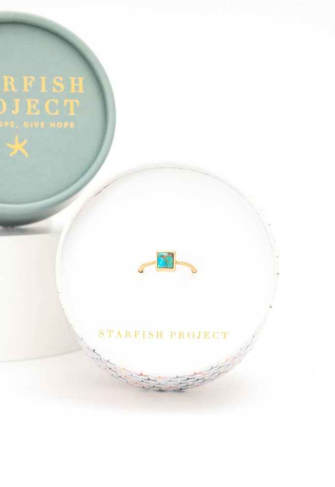 Square Turquoise Ring