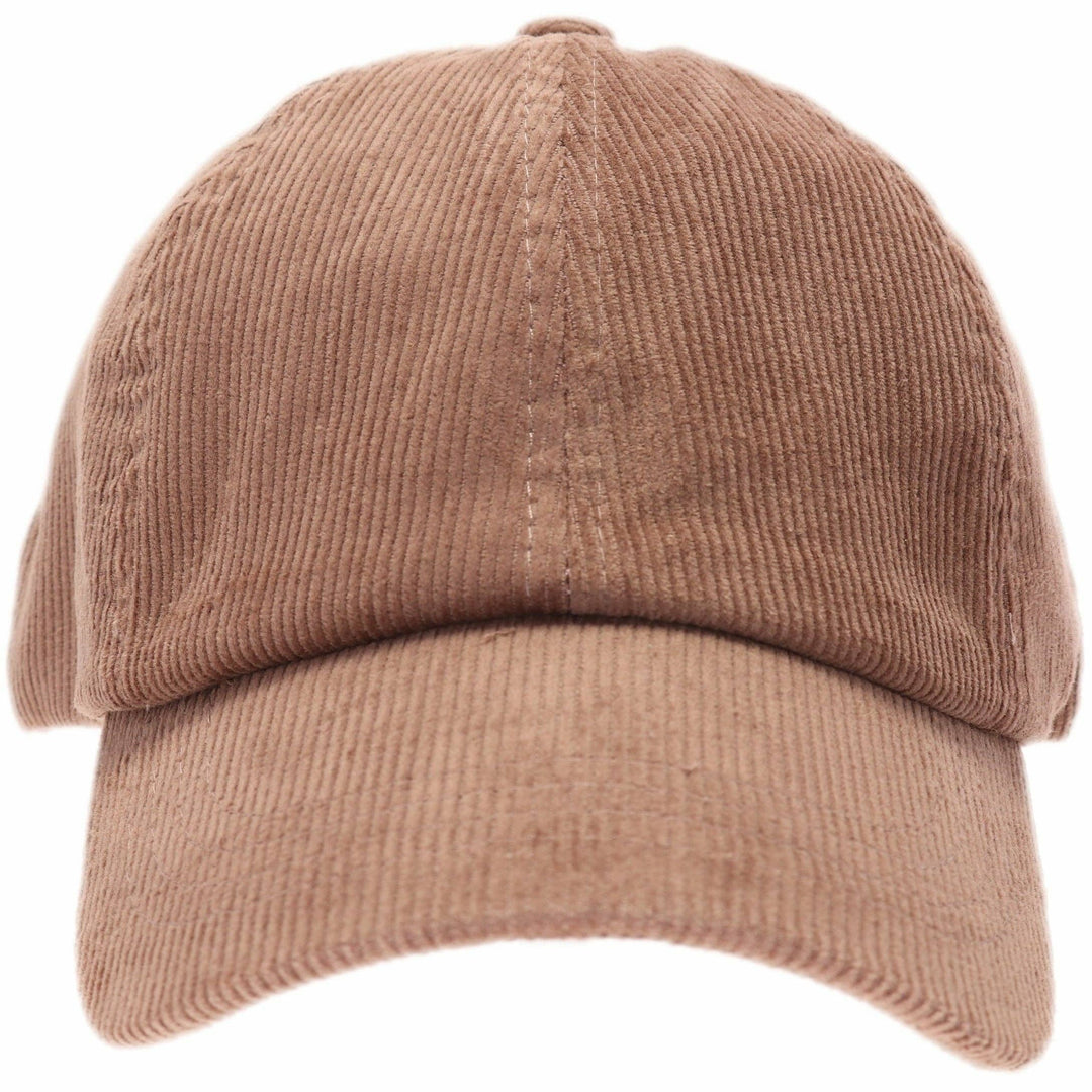 Blue Corduroy High Ponytail Ball Cap