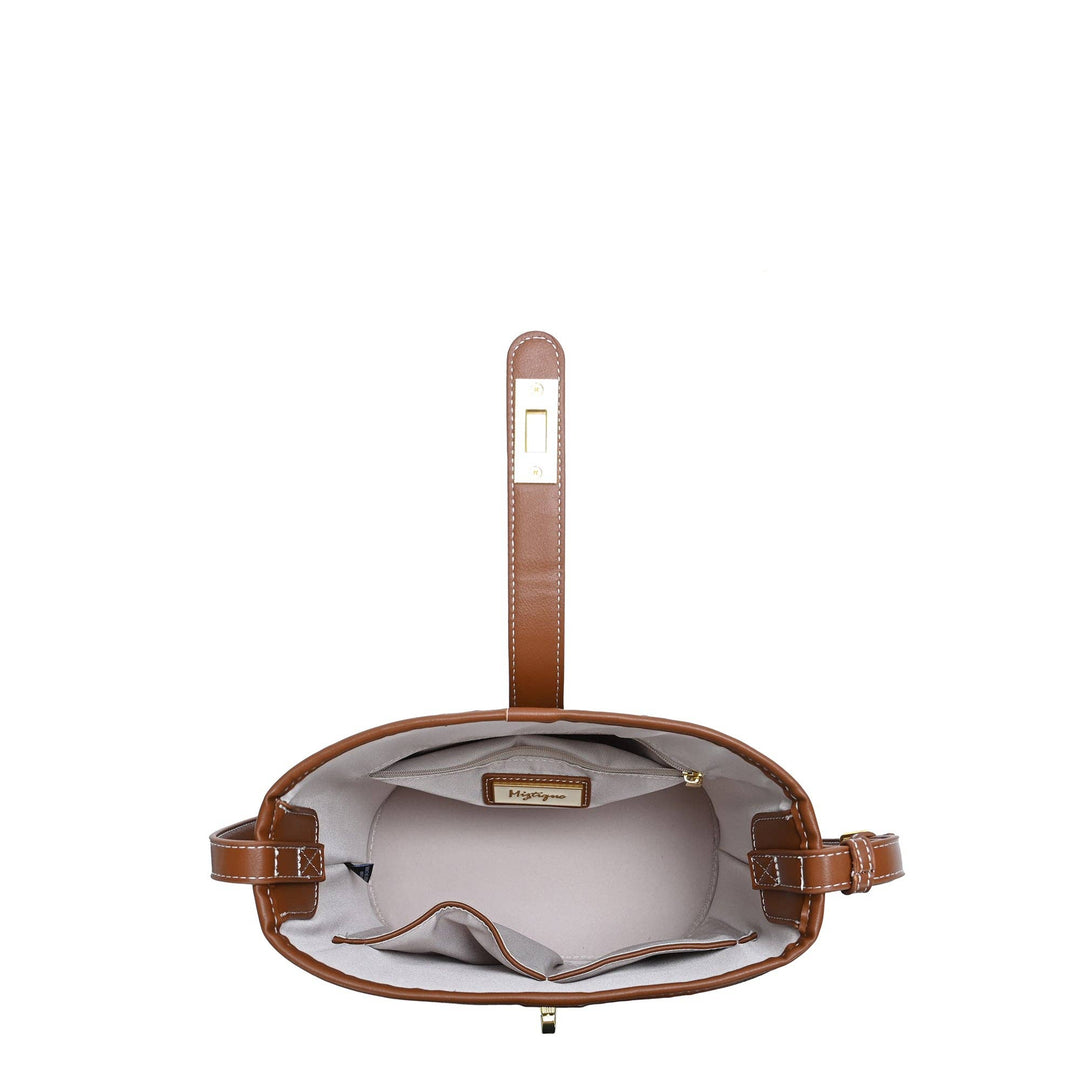 Black &amp; Camel Bucket Bag
