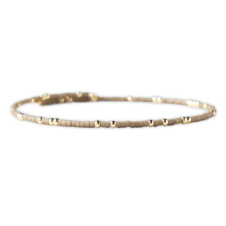 Mocha Confetti Beaded Bracelets