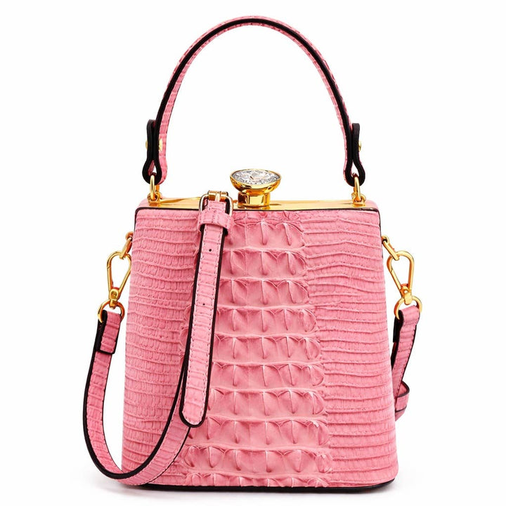 Black Crocodile Evening Bag