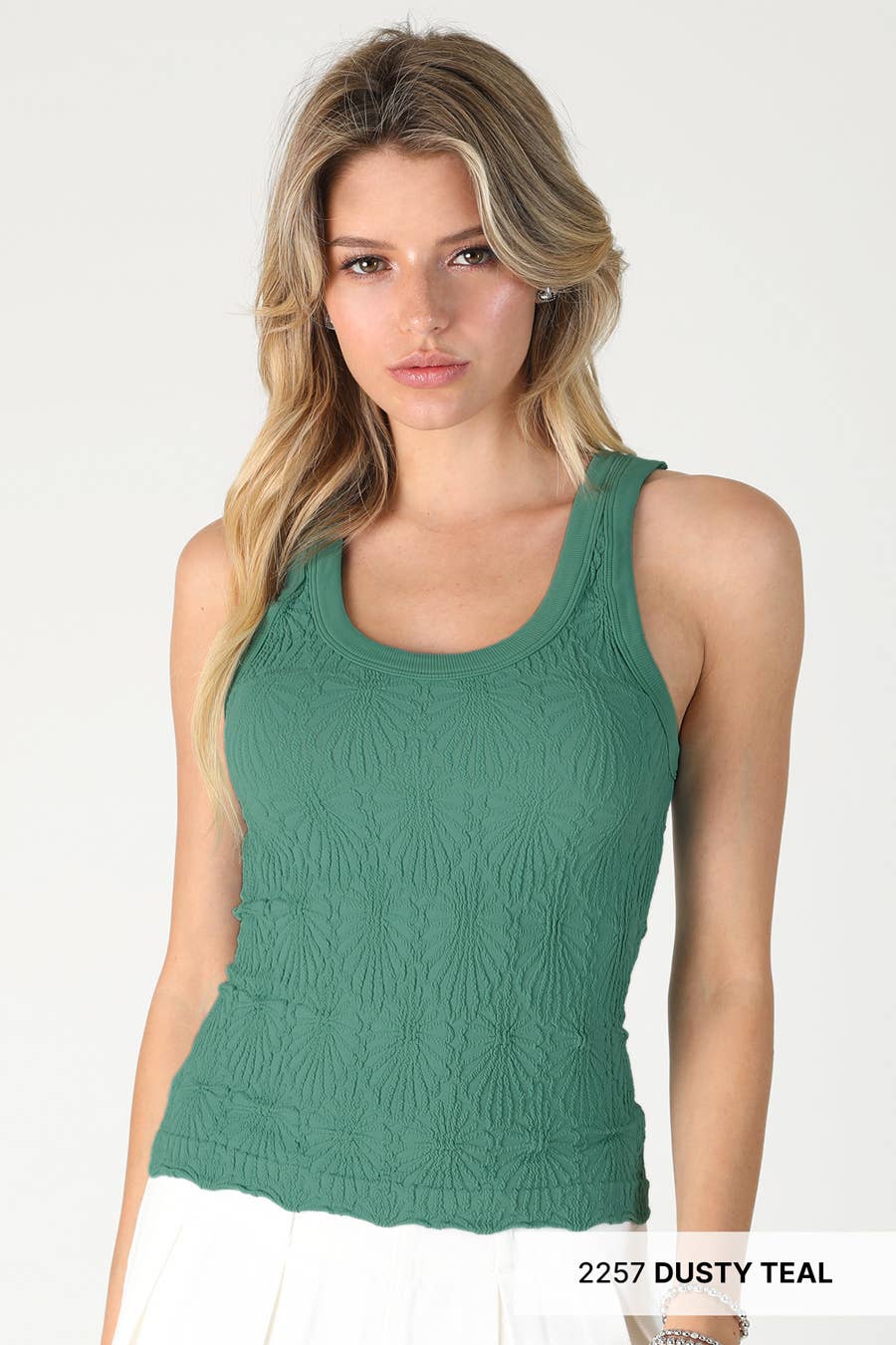 Lace Textured Tank Top