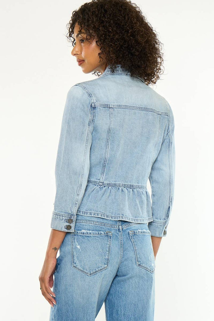 Peplum Denim Jacket