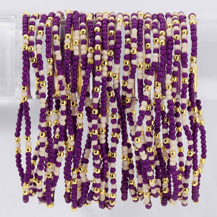 Stretch Seed Bead GAME DAY Bracelets