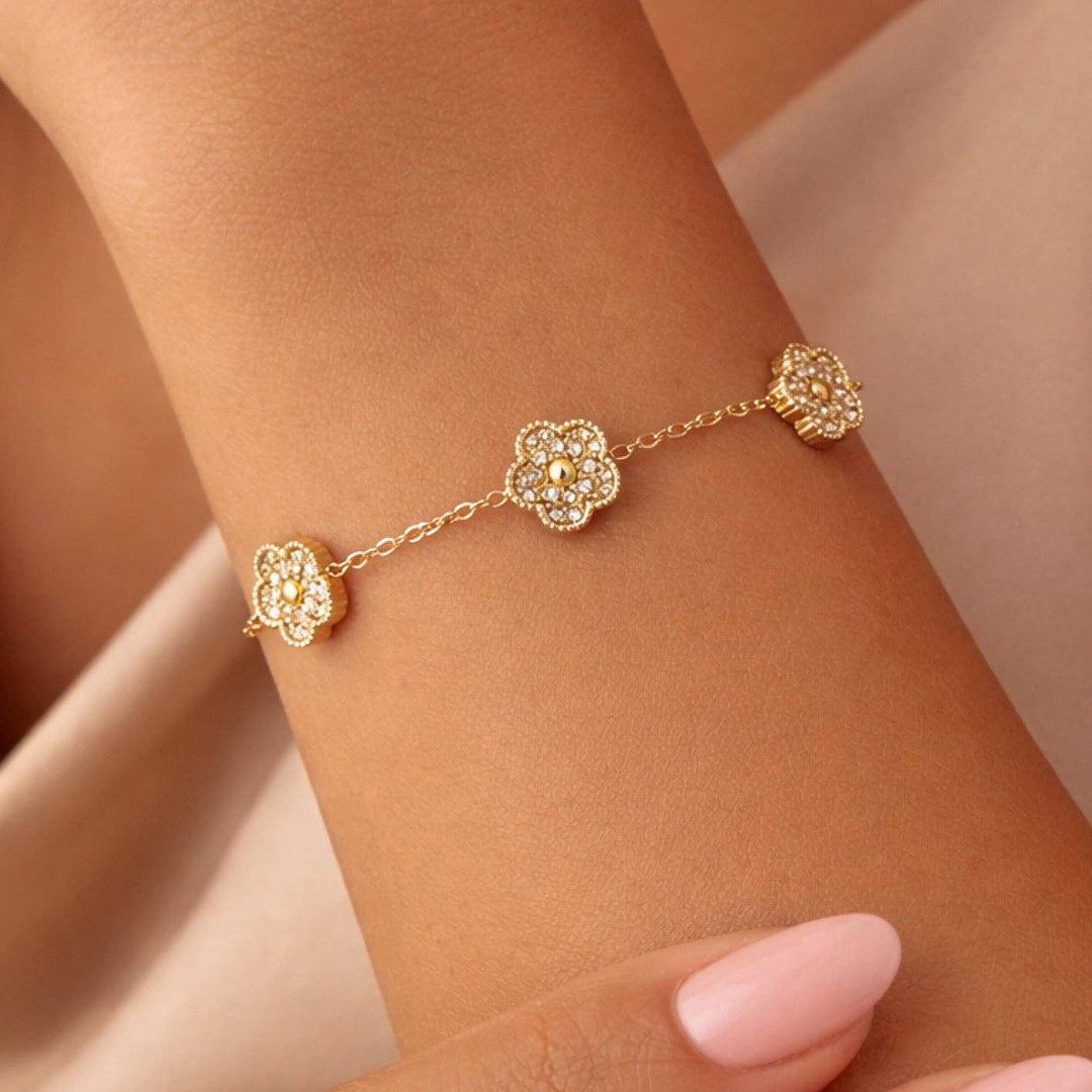 18K Gold Plated Waterproof Stainless Steel Chain Bracelet