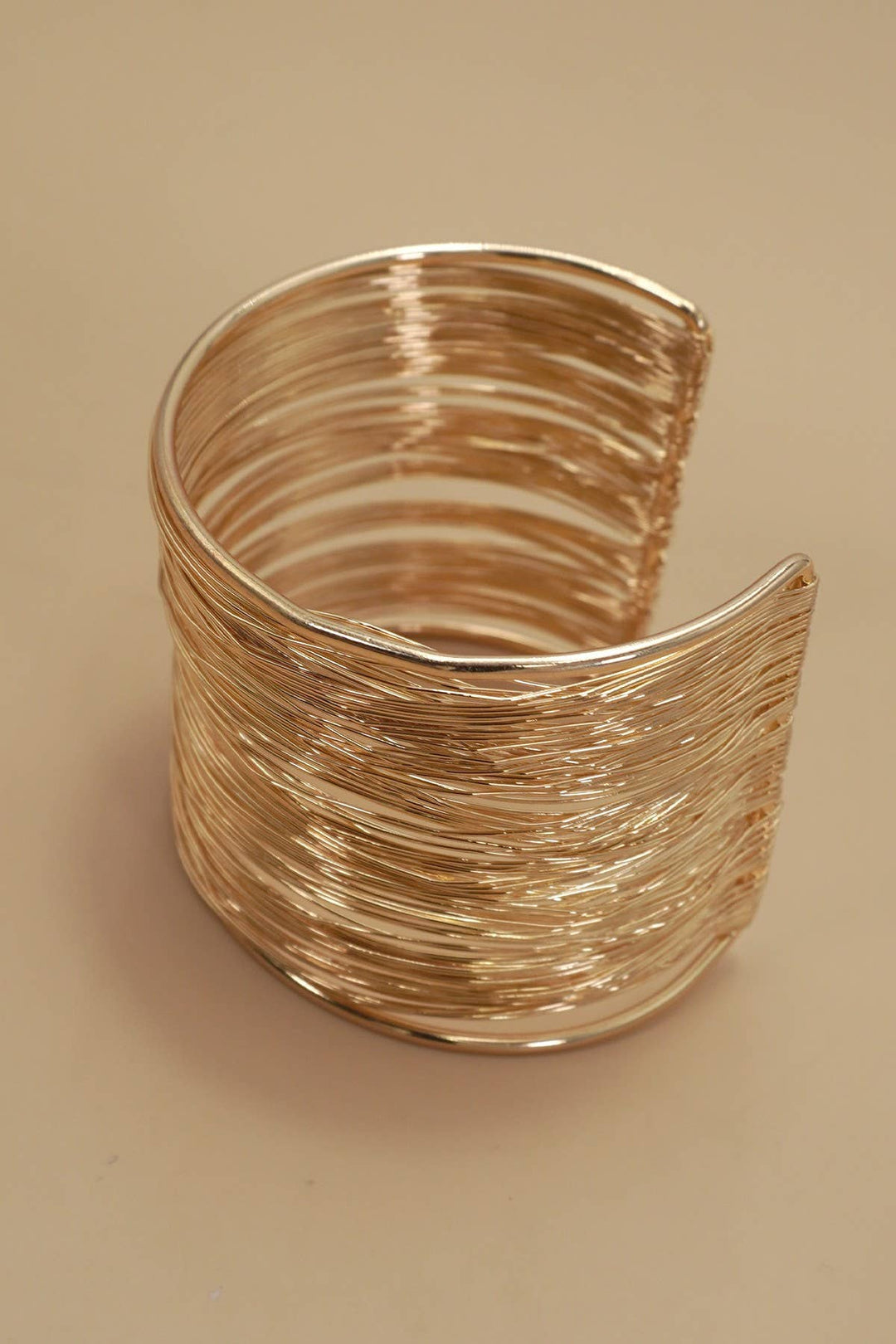 Multi Strand Gold Cuff Bracelet