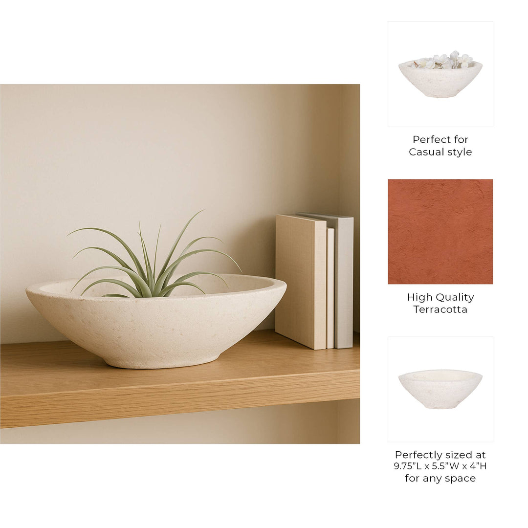 White Terracotta Bowl