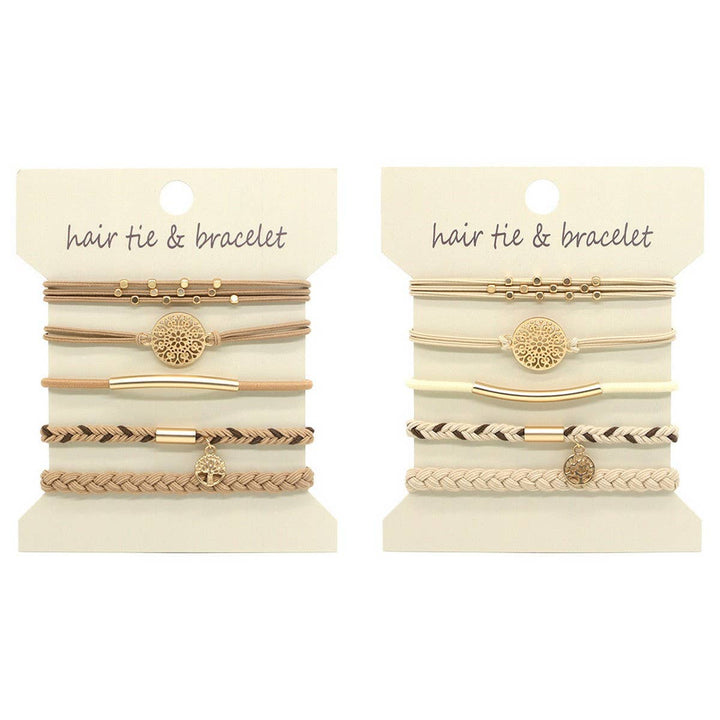 Chic Hair Tie & Bracelet Set