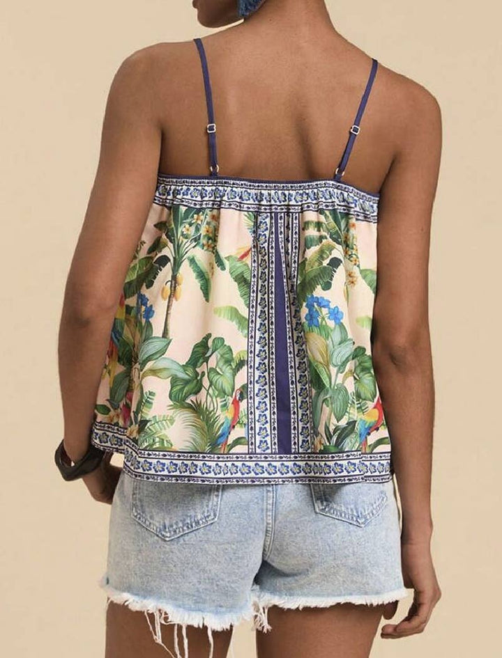 Tropical Print Cami Top