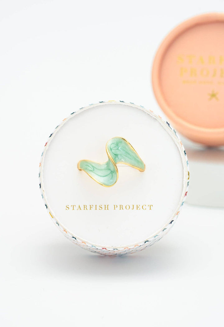 Mint color Adjustable Ring