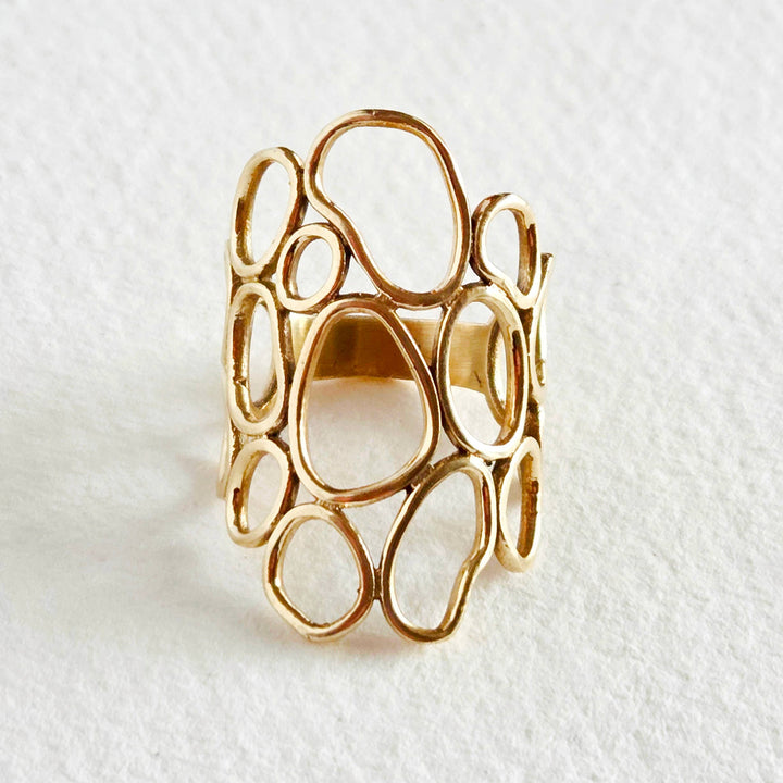 Brass Circles Ring