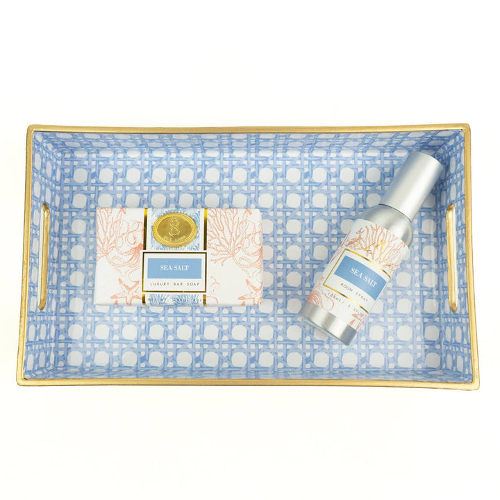 Blue/White Vanity Tray