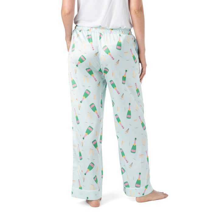 Boots & Bubbles Satin Pajama Pant