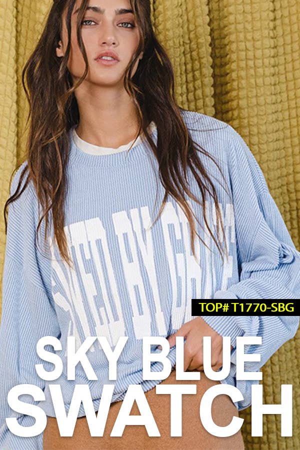 North Carolina Blue Oversized Sweatshirt