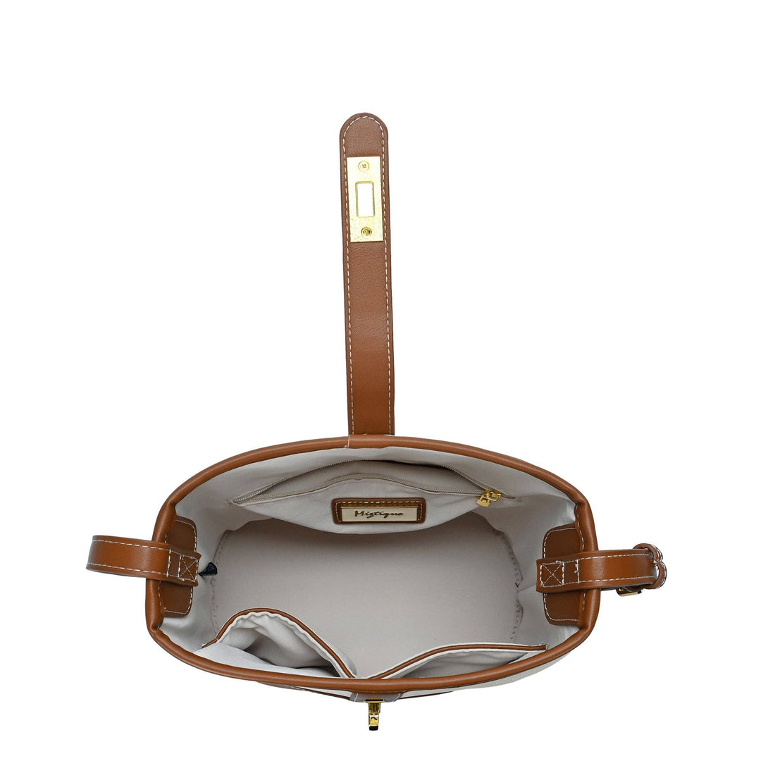 Black &amp; Camel Bucket Bag