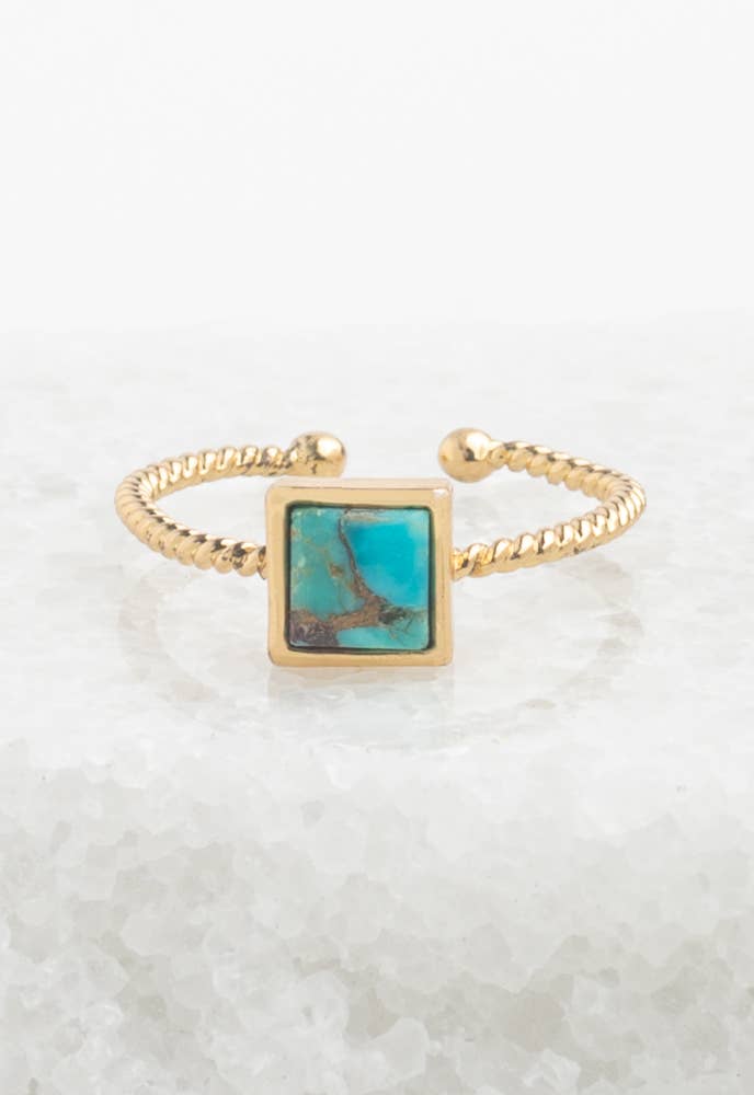 Square Turquoise Ring