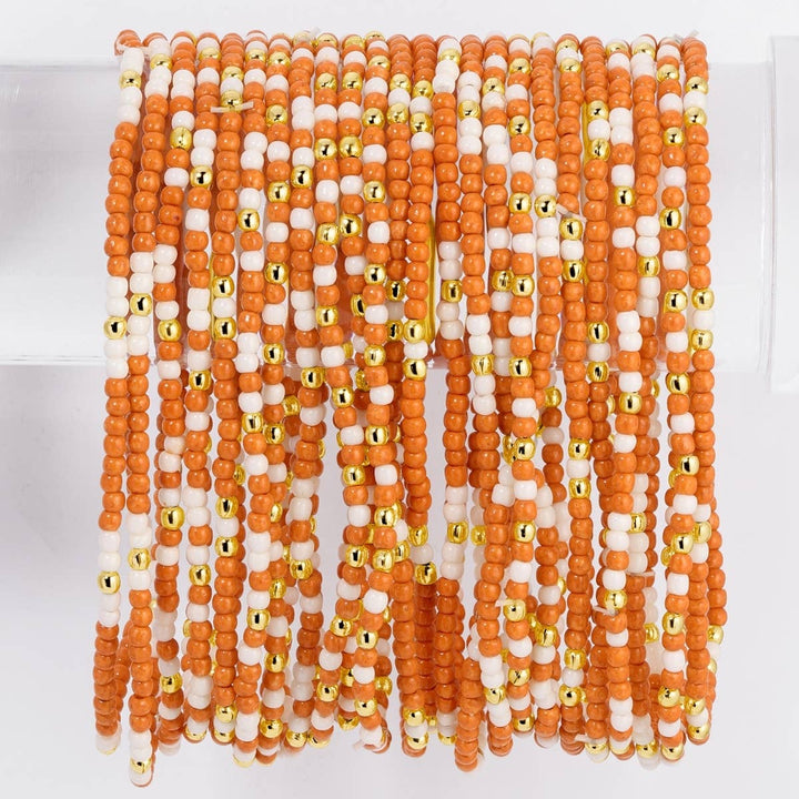 Stretch Seed Bead GAME DAY Bracelets