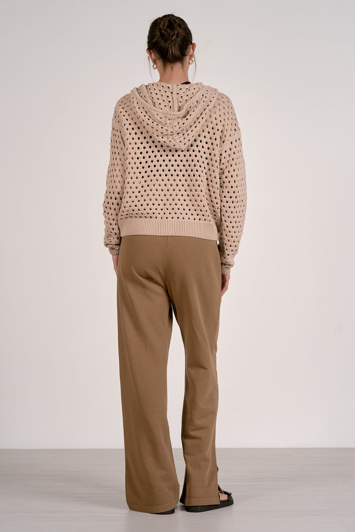 Elan Crochet Zip Up Hoodie