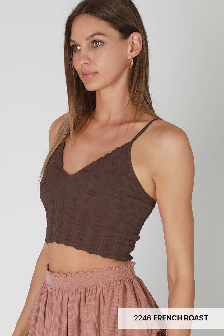 Apricot Textured Bralette