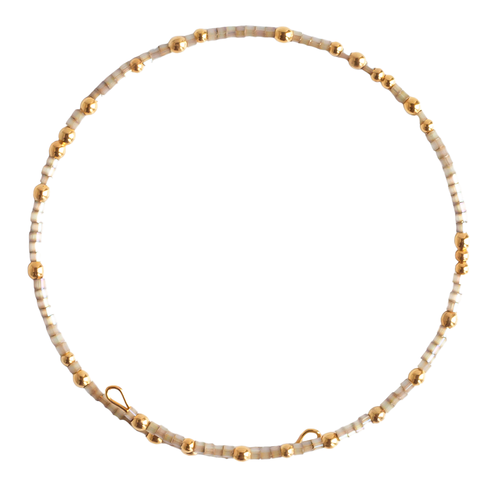 Smoky Quartz Confetti Beaded Bracelets