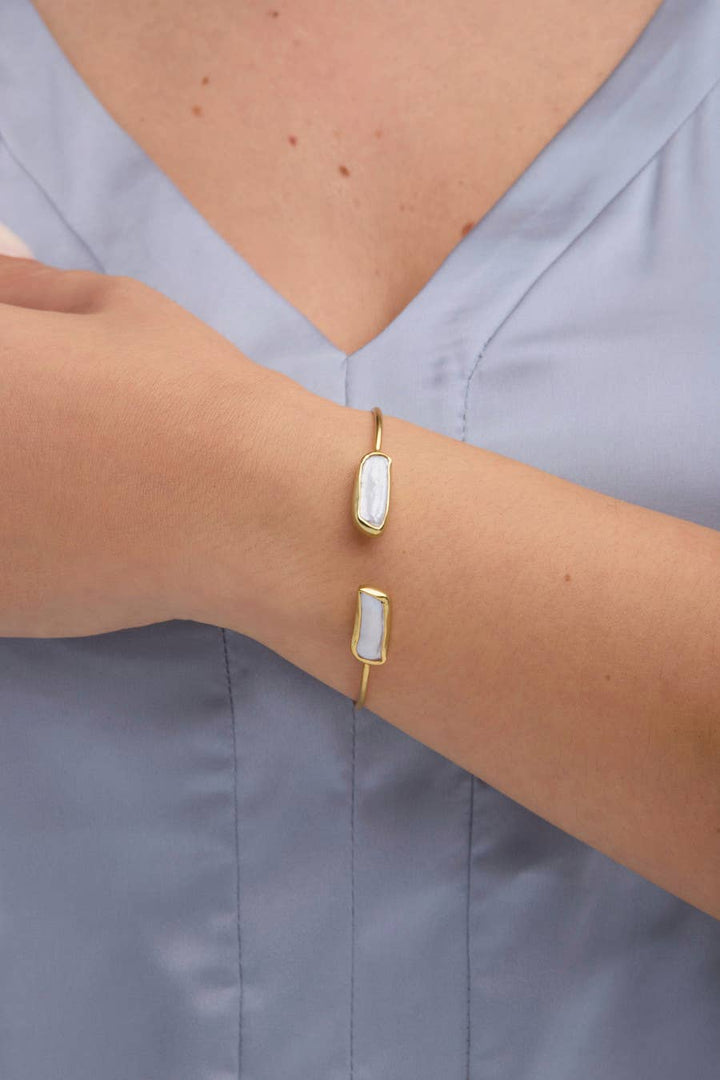 Freshwater Pearl Cuff Bracelet