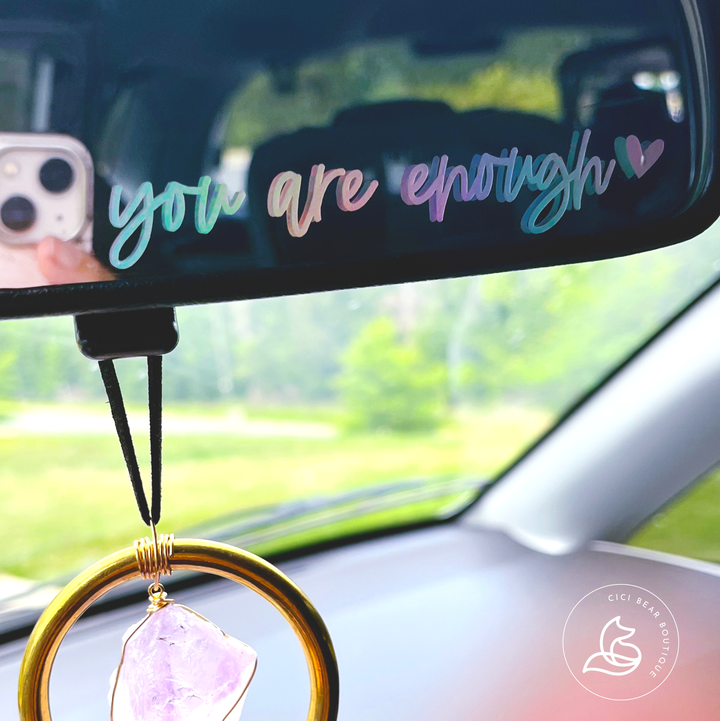 You Are Enough Mirror Decal