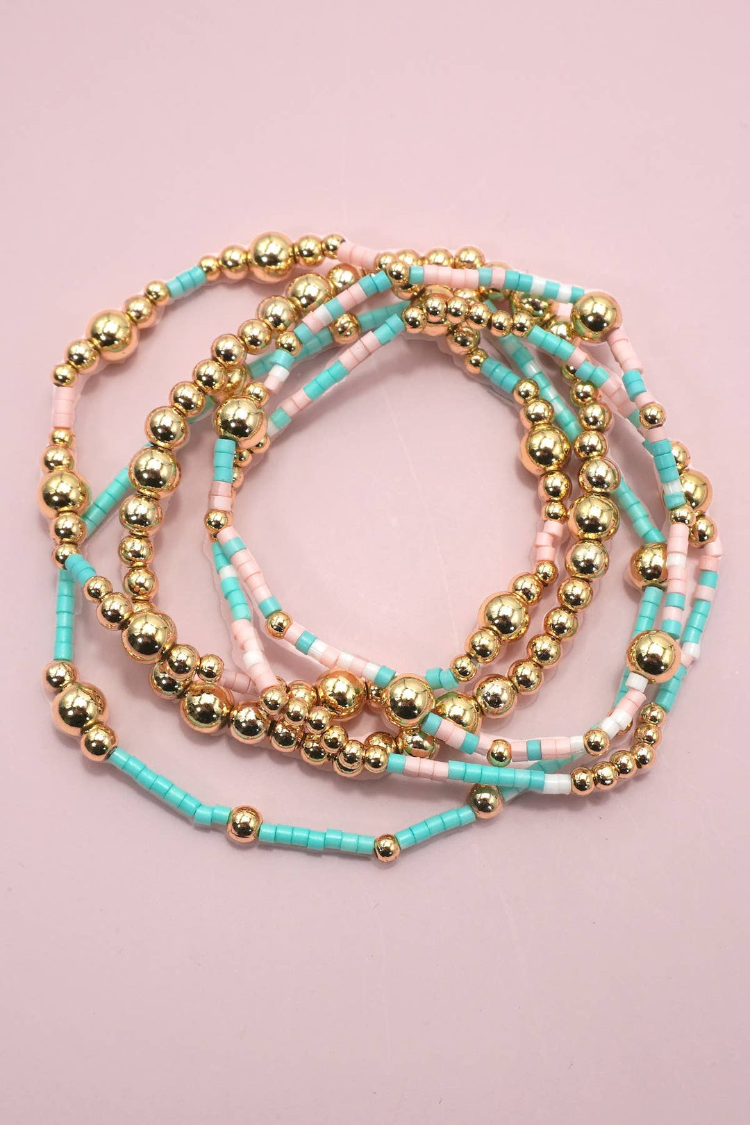 Multi Strand Turquoise Stretch Bracelet
