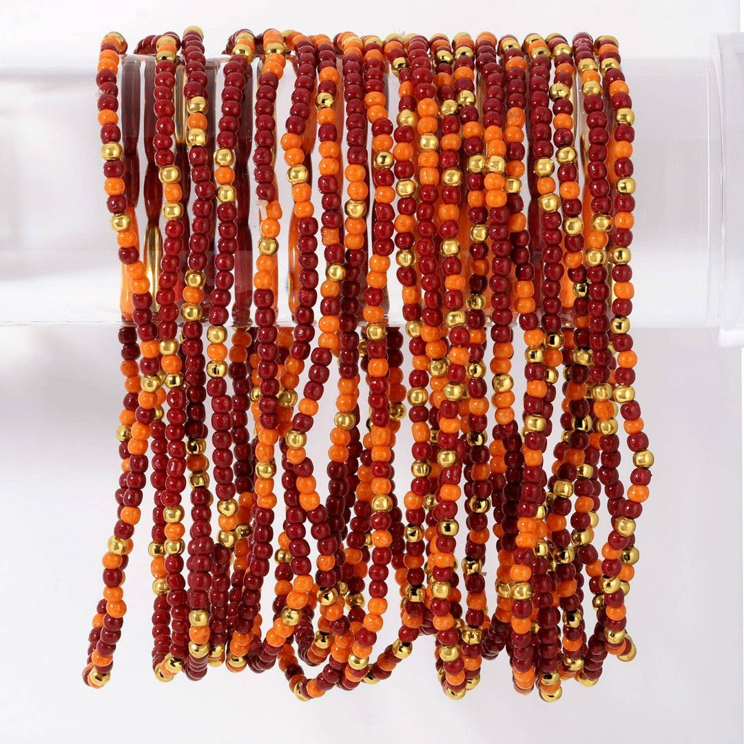 Stretch Seed Bead GAME DAY Bracelets