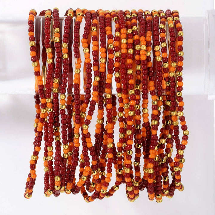 Stretch Seed Bead GAME DAY Bracelets