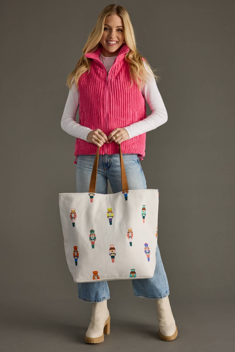 Pink Corduroy Vest