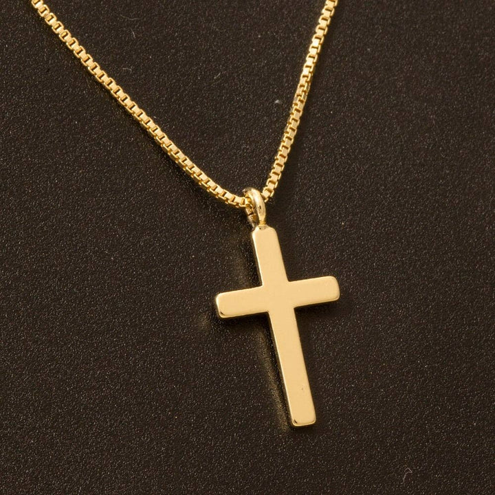 Gold Cross Pendant Necklace