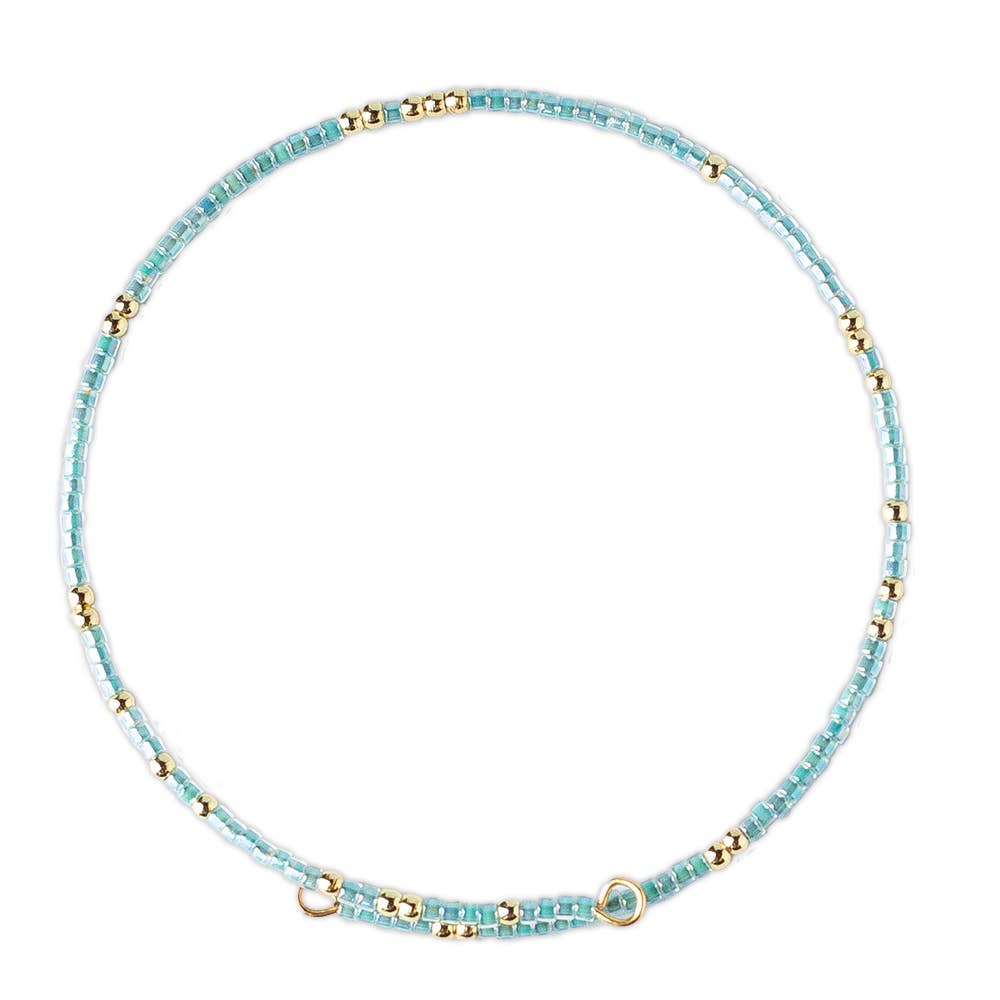 Turquoise Confetti Beaded Bracelets