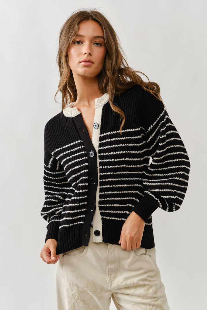 Black & White Stripe Sweater