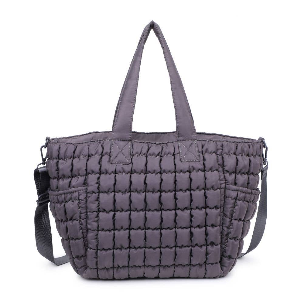 Quilted Puffer Nylon Tote