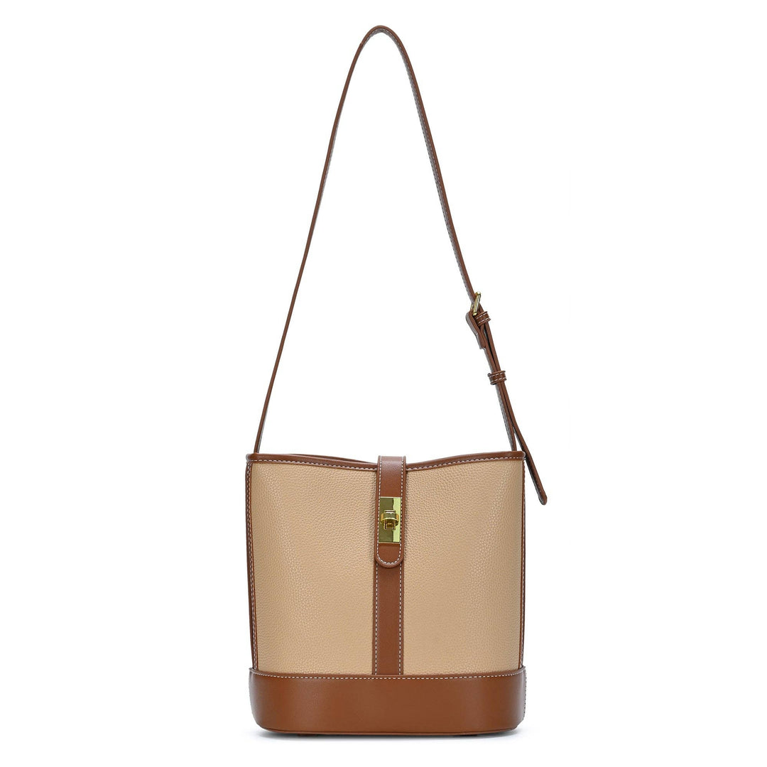 Black &amp; Camel Bucket Bag