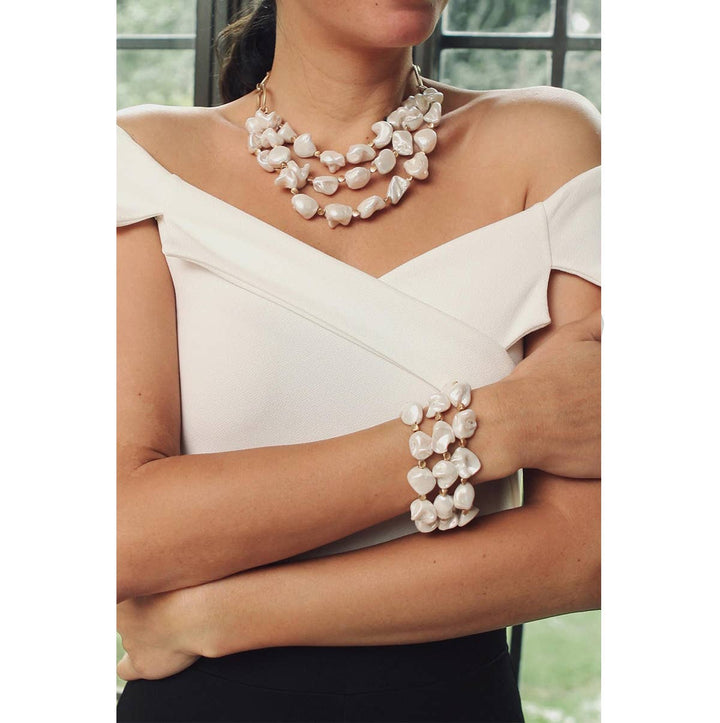 Faux Pearl Like Bracelet