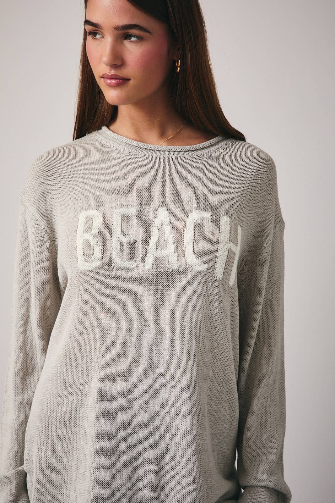 Lime Green BEACH Sweater