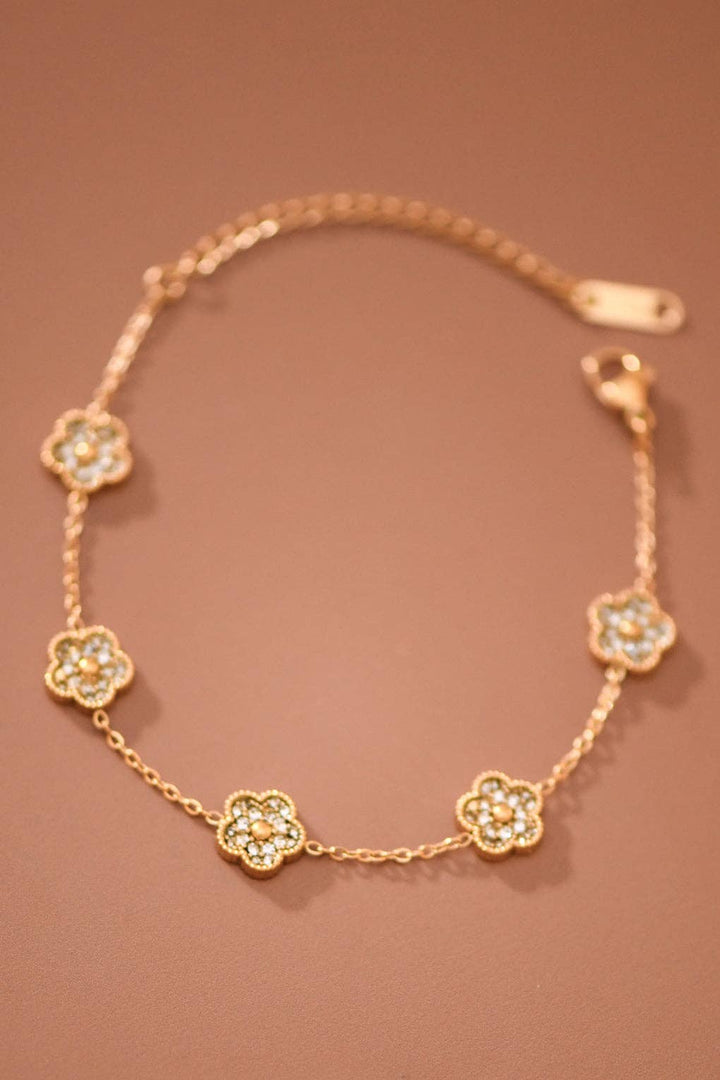 18K Gold Plated Waterproof Stainless Steel Chain Bracelet