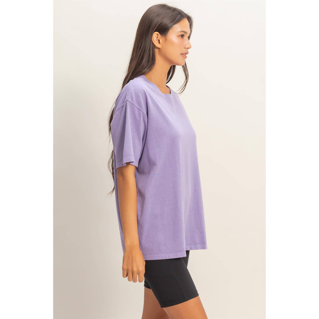 Cotton yellow crew Neck T-Shirt