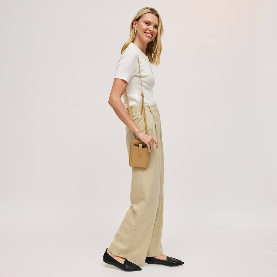 Natural or Black Cell Phone Crossbody