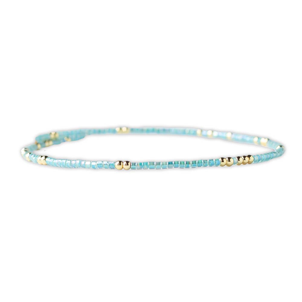 Turquoise Confetti Beaded Bracelets